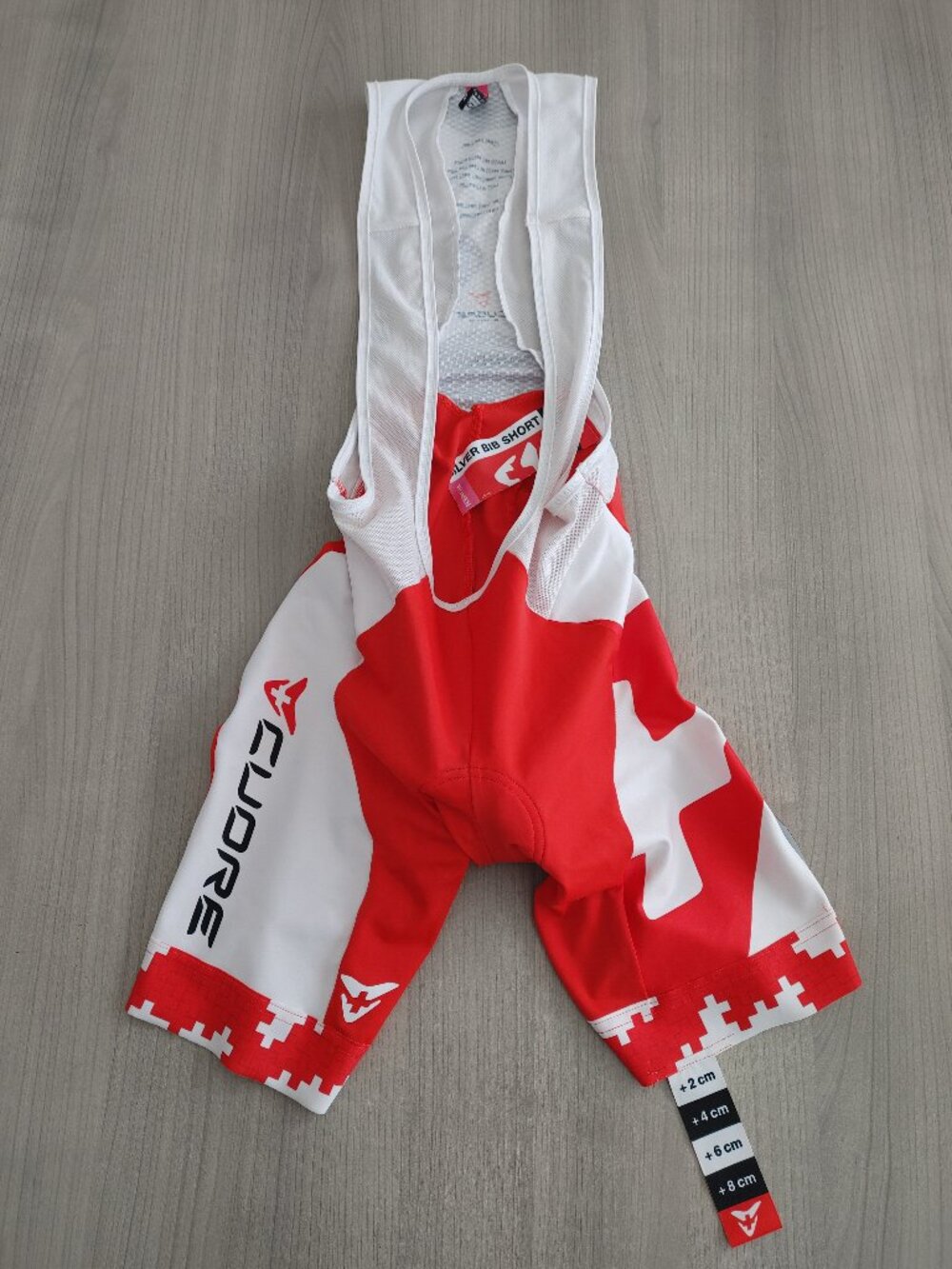 Women's Cuore Silver Cycling Bib Short Size M